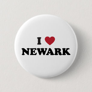 Bóton Redondo 5.08cm Eu amo Newark New-jersey