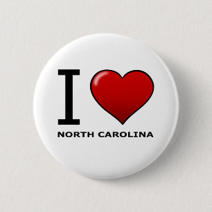 BÓTON REDONDO 5.08CM EU AMO NORTH CAROLINA