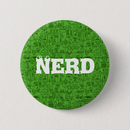 Bóton Redondo 5.08cm Eu amo o botão da ciência dos nerd