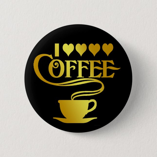 BÓTON REDONDO 5.08CM EU AMO O CAFÉ (Frente)