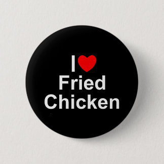 Bóton Redondo 5.08cm Eu amo o frango frito (do coração)