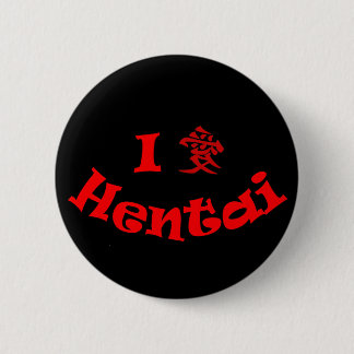 Bóton Redondo 5.08cm Eu amo o pino de Hentai