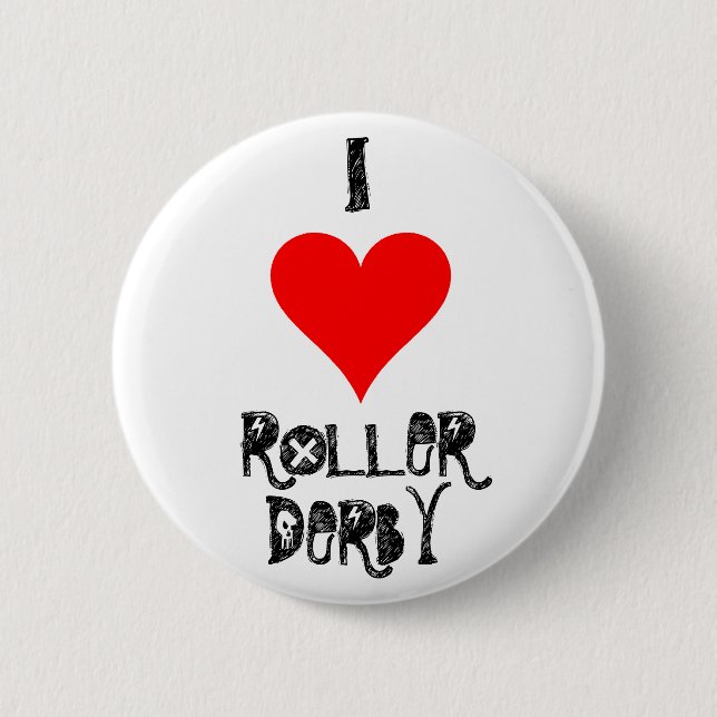 BÓTON REDONDO 5.08CM EU AMO O ROLO DERBY (Frente)