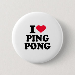 Bóton Redondo 5.08cm Eu amo o sibilo Pong