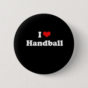 Bóton Redondo 5.08cm Eu amo o Tshirt do handball