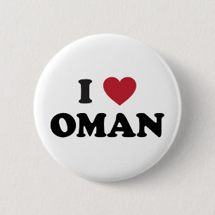 Bóton Redondo 5.08cm Eu amo Oman