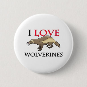 Bóton Redondo 5.08cm Eu Amo Os Wolverines