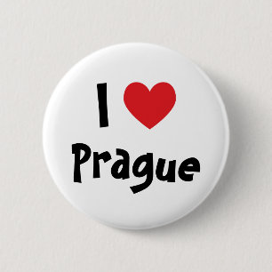 Bóton Redondo 5.08cm Eu Amo Praga