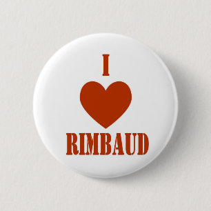 Bóton Redondo 5.08cm Eu amo Rimbaud