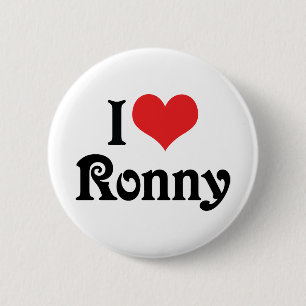 Bóton Redondo 5.08cm Eu Amo Ronny