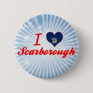 Bóton Redondo 5.08cm Eu amo Scarborough, Maine
