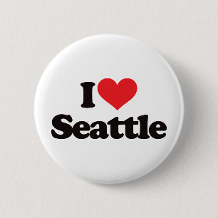 Bóton Redondo 5.08cm Eu amo Seattle