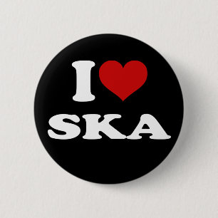 Bóton Redondo 5.08cm Eu Amo Ska
