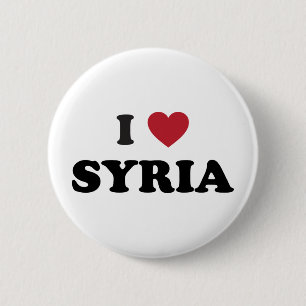Bóton Redondo 5.08cm Eu amo Syria
