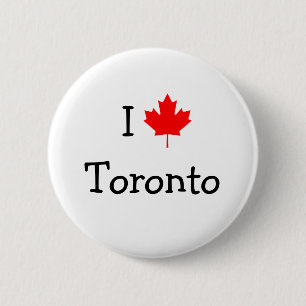 Bóton Redondo 5.08cm Eu Amo Toronto