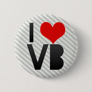 Bóton Redondo 5.08cm Eu amo VB