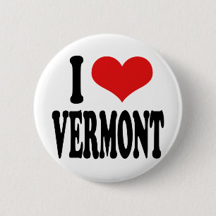Bóton Redondo 5.08cm Eu amo Vermont