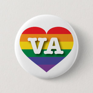 Bóton Redondo 5.08cm Eu amo Virginia Orgulho gay