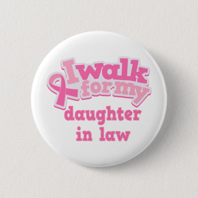 Bóton Redondo 5.08cm Eu ando para minha nora (Frente)