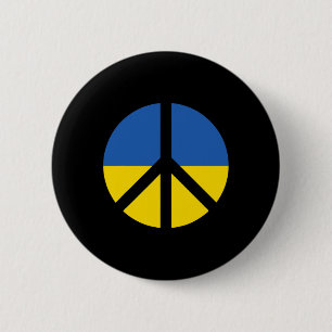 Bóton Redondo 5.08cm Eu Apoio a Ucrânia Fique Com a Ucrânia Bandeira Uc