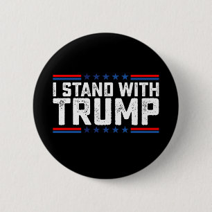 Bóton Redondo 5.08cm Eu Apoio Trump Eleição Presidencial Vintage