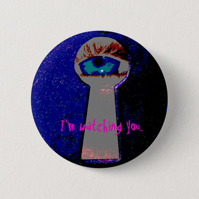 Bóton Redondo 5.08cm Eu estou olhando-o. (Frente)