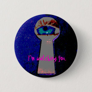 Bóton Redondo 5.08cm Eu estou olhando-o.