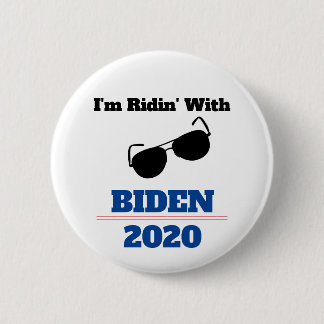 Bóton Redondo 5.08cm Eu estou Ridin' com Biden em 2020