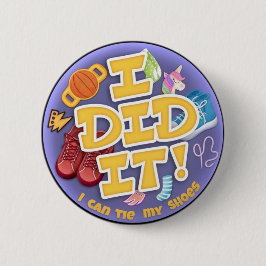 Bóton Redondo 5.08cm Eu Fiz - 2 1/4"