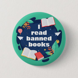 Bóton Redondo 5.08cm Eu Li Livros Banidos Amantes Contra Censura