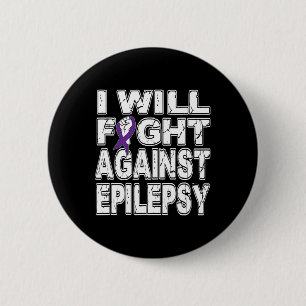 Bóton Redondo 5.08cm Eu Lutarei Contra A Consciência Da Epilepsia Em No
