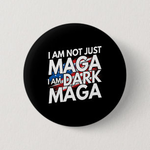 Bóton Redondo 5.08cm Eu não sou apenas o "Dark Trump 2024"
