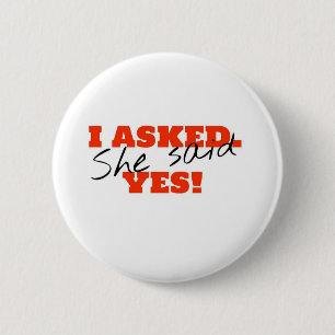 Bóton Redondo 5.08cm Eu pedi. Disse SIM!