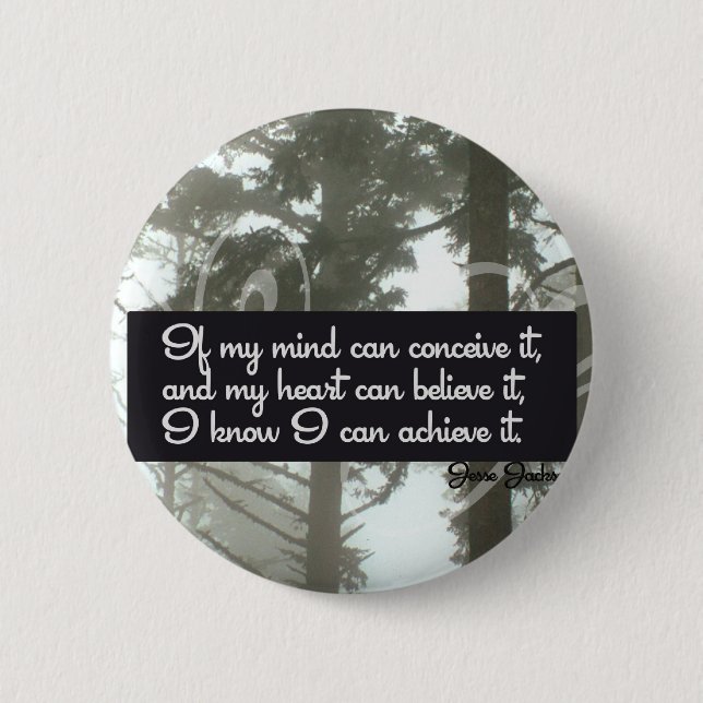 Bóton Redondo 5.08cm Eu posso conseguir o botão inspirador (Frente)