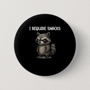 Bóton Redondo 5.08cm Eu Preciso De Snacks Engraçados Com O Snack-Meme D