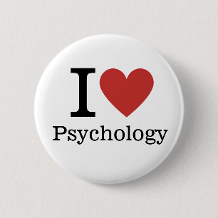 Bóton Redondo 5.08cm Eu ❤️ Psicologia para Estudantes/Pinos Docentes