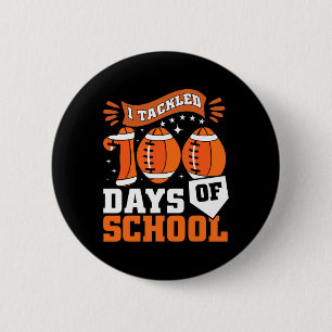 Bóton Redondo 5.08cm Eu Resolvi 100 Dias De Futebol Da Escola 100º D