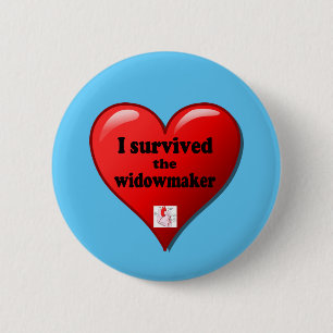 Bóton Redondo 5.08cm Eu sobrevivi ao Widowmaker
