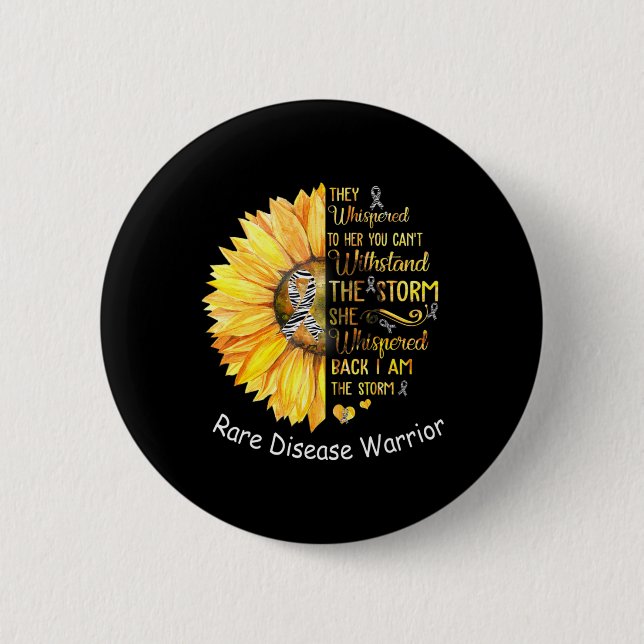 Bóton Redondo 5.08cm Eu sou a Tempestade Rare Doease Warrior T-Shirt38 (Frente)