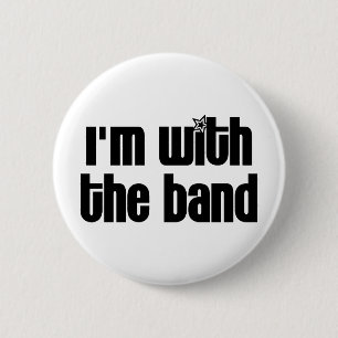 Bóton Redondo 5.08cm Eu sou com a banda