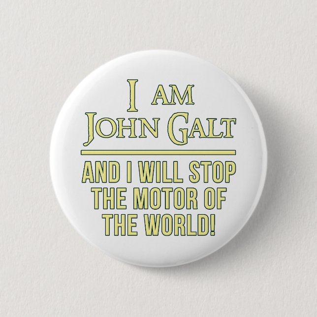 Bóton Redondo 5.08cm Eu sou John Galt (Frente)
