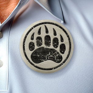 Bóton Redondo 5.08cm Eu sou MAMA GRIZZLY