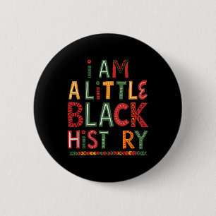 Bóton Redondo 5.08cm Eu Sou Mês da História Negra Celebração Afro-Ameri