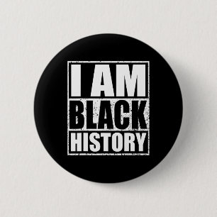 Bóton Redondo 5.08cm Eu Sou Mês da História Negra Orgulho Afro-American