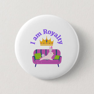 Bóton Redondo 5.08cm Eu sou Royalty