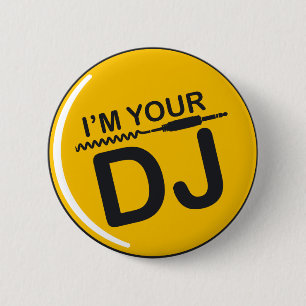 Bóton Redondo 5.08cm Eu sou seu DJ