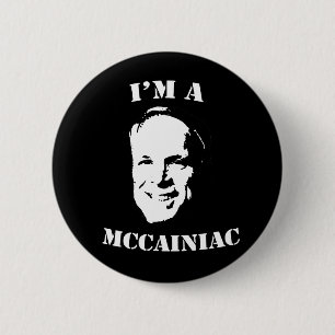 Bóton Redondo 5.08cm Eu sou um botão de McCainiac