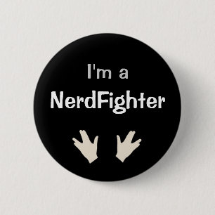 Bóton Redondo 5.08cm Eu sou um NerdFighter - DFTBA