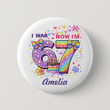 Eu Tinha 6 Anos Agora Tenho 7 Aniversário de 7 Ano