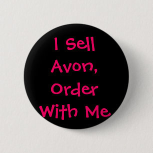 Bóton Redondo 5.08cm Eu vendo Avon, ordem comigo